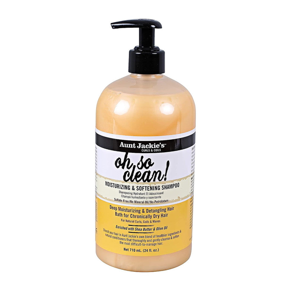 Aunt Jackies Oh So Clean Moisturizing and Softening Hair Shampoo, 24 Oz